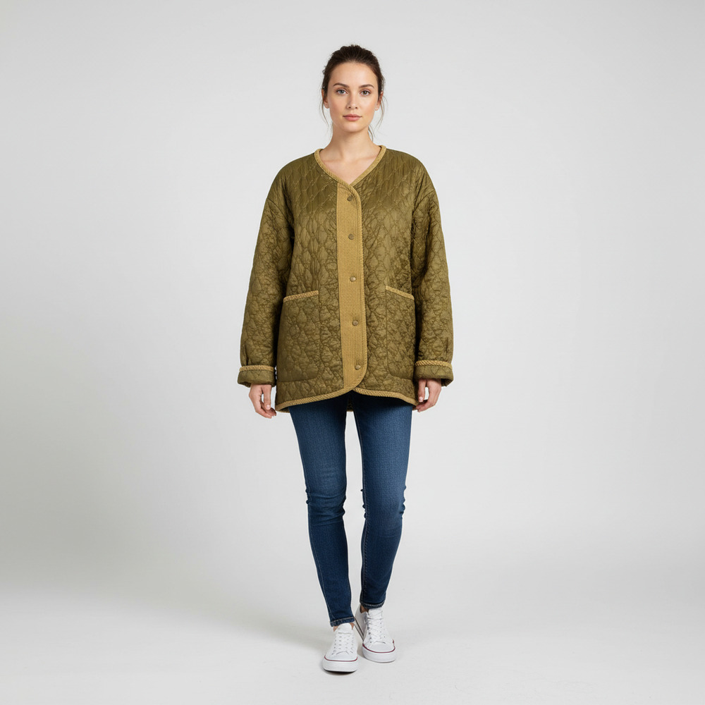 Bernardo Green Nylon Quilted Puffers Jacket | Women’s XL - Picture 8 of 9